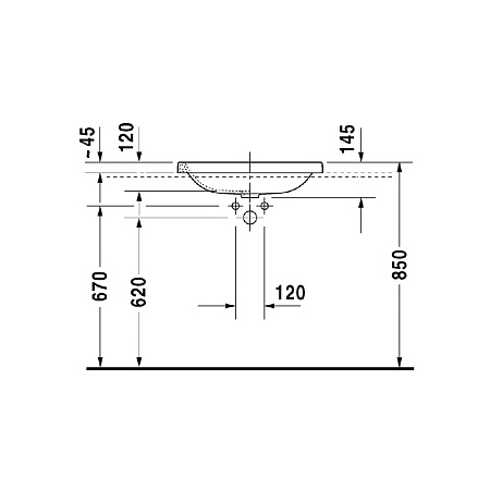 Раковина Duravit D-Neo 0372600000 60x43 белый 