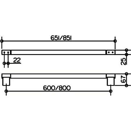 Полотенцедержатель Keuco Plan 14901370800 85 черный