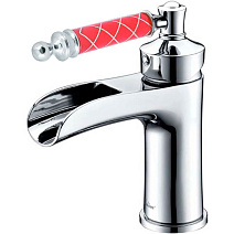 Смеситель Boheme Vogue 221-MR-R для раковины, хром/рубиновый Murano