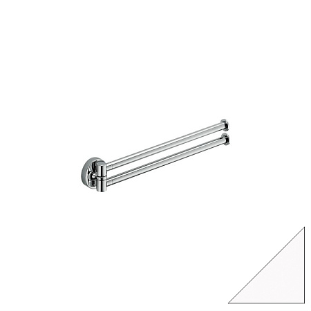 Полотенцедержатель Colombo Plus W4913.BM 34,5 двойной, белый матовый