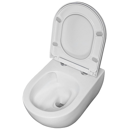 Унитаз подвесной beWash Bogen 88393201 с системой микролифт, белый глянцевый