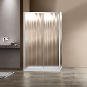 Душевой уголок Vincea Garda VSR-1G1 90x110 шиншилла, прямоугольный, хром