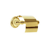 Держатель туалетной бумаги Boheme Hermitage 10350 с крышкой, золото