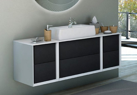 Тумба для комплекта Cezares Bellagio 54714 Grafite