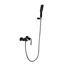 Смеситель Boheme Venturo 373-B для ванны с душевым гарнитуром, черный/хром