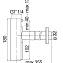 Сифон для раковины Nobili AV00107/10RCP красное золото - фото 2