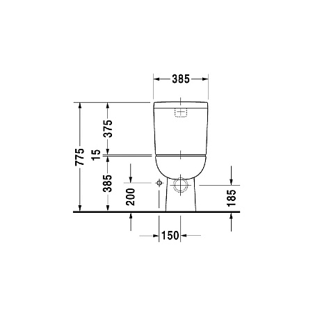 Унитаз-компакт Duravit D-Code 21180900002 горизонтальный выпуск