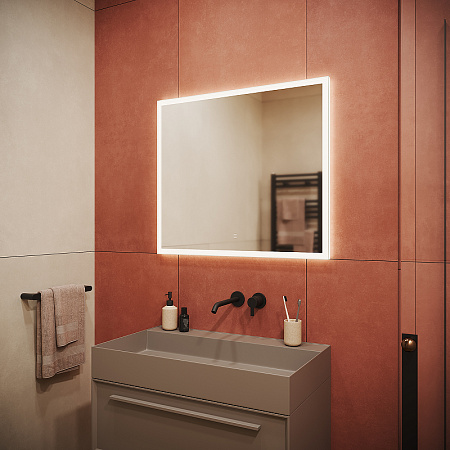 Зеркало Sancos Palace PA800 80х70 с подсветкой