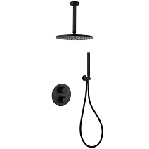 Душевая система ABBER Wasser Kreis AF8121B скрытого монтажа без излива, черная матовая Душевая система ABBER Wasser Kreis AF8121B скрытого монтажа без излива, черная матовая