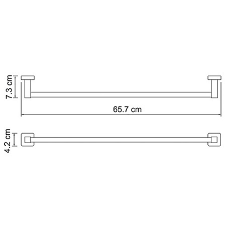Полотенцедержатель WasserKRAFT Dill K-3930 хром