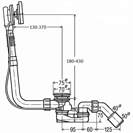 Слив-перелив Viega 727741