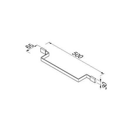 Полотенцедержатель Geesa Aim 918407-02-50 50 хром