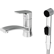 Смеситель с гигиеническим душем Damixa Jupiter 770230001 для раковины, хром Смеситель с гигиеническим душем Damixa Jupiter 770230001 для раковины, хром