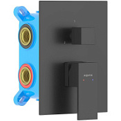 Смеситель Aquatek Либра AQ1647MB для душа, черный матовый