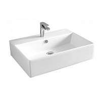 Раковина ArtCeram Quadro QUL003 белый глянцевый