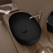 Раковина накладная Kerasan Nolita 534331 60x40 черный матовый