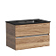 Тумба с раковиной Sancos Urban 80 UR80ECH дуб чарльстон/черный