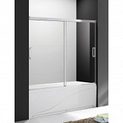 Шторка на ванну Cezares Tandem-Soft TANDEM-SOFT-VF-2-190/145-C-Cr-IV прозрачное стекло