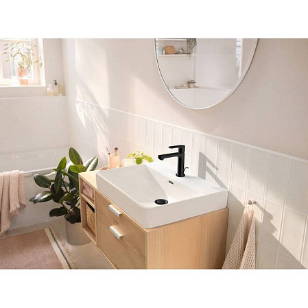 Смеситель Hansgrohe Rebris S 72517670 для раковины,со сливным гарнитуром, черный матовый