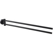 Полотенцедержатель Aquatek AQ4013MB двойной, черный матовый