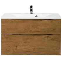 Тумба с раковиной BelBagno Marino MARINO-H60-900-2C-SO-RN-P + BB900/450-LV-MR-AST 90 rovere nature