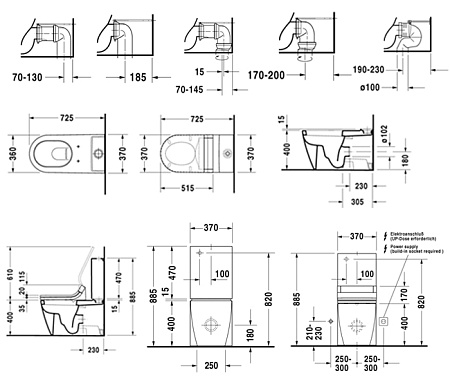 Чаша для унитаза-компакта Duravit Starck 2 2129090000