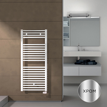 Полотенцесушитель электрический Irsap Ares EIM058K50IR01NNN 111,8x58 хром