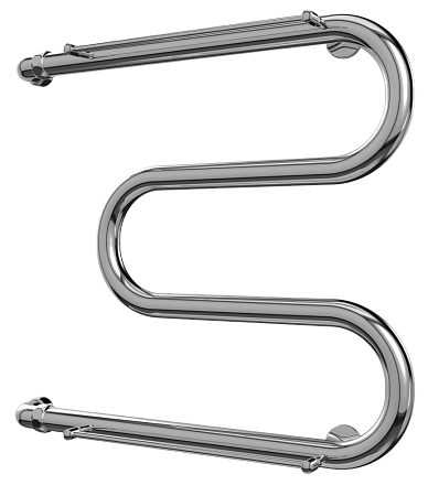 Полотенцесушитель водяной Terminus M-образный 600х632 с полкой, хром