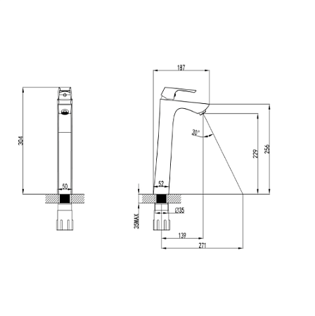 Смеситель Lemark Unit LM4509C для раковины 