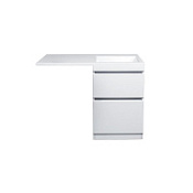 Тумба под раковину напольная El Fante Даллас 115 2 ящика, пленка, белый