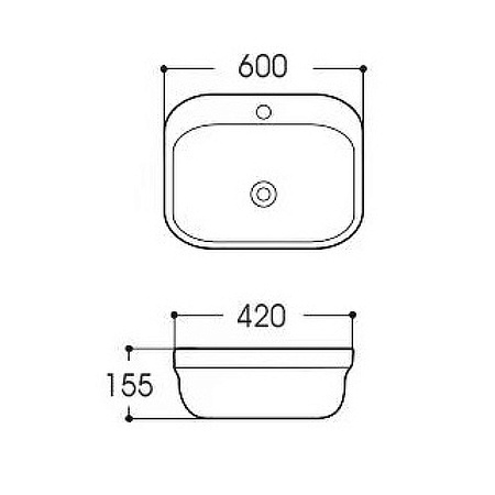 Раковина Aquatek Амадео AQ6042-00 60