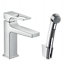 Смеситель Hansgrohe Metropol 74522000 для раковины c гигиеническим душем, хром