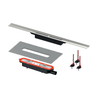 Душевой лоток Tece TECEdrainprofil 641024 100 сатин, с решеткой, с опорами, сифоном