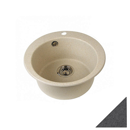 Кухонная мойка Aquaton Иверия 1A711032IV250 48 серый шелк