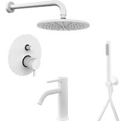 Душевой комплект Paffoni Light KITLIG015BO071 белый матовый