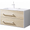 Тумба под раковину Aqwella 5 stars Miami Mai.01.09/L 90 L дуб сонома/белый 