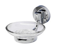 Мыльница WasserKRAFT Rhein K-6229 стеклянная, хром