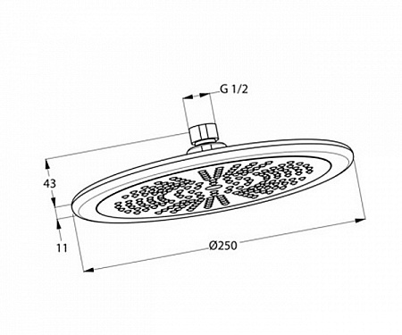 Верхний душ Kludi Freshline 6751105-00 хром