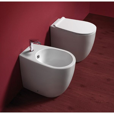 Унитаз приставной Simas Vignoni Rimless VI21bi белый
