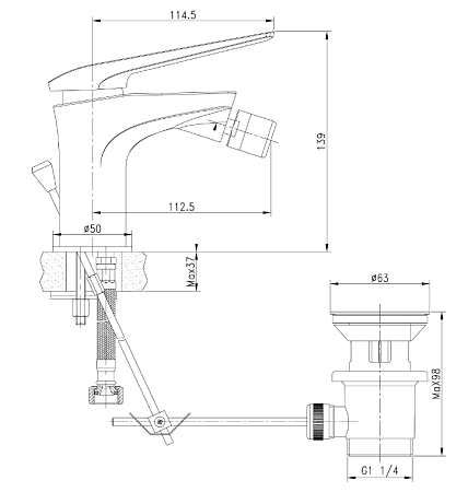 Смеситель Lemark Allegro LM5908CW для раковины