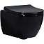 Унитаз подвесной beWash Bogen 88303606 с системой микролифт, черный глянцевый
