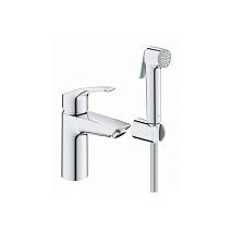 Смеситель с гигиеническим душем Grohe Eurosmart 23124003 для раковины, хром