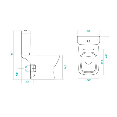 Унитаз-компакт Santek Нео Лайт 1WH302470 микролифт