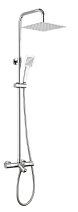Душевая стойка AQG Wind Blu SQ 20WBC25OLB02 хром