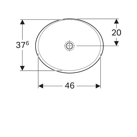 Раковина Geberit Variform 500.710.01.2 50х40 белый