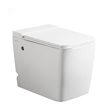 Унитаз приставной ABBER Rechteck AC1212P с импульсным смывом, белый