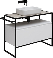 Тумба с раковиной Allen Brau Priority 1.31003.WM 100 белый матовый