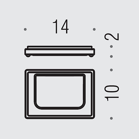 Мыльница настольная Colombo Look B1640.OM-VAN золото матовое