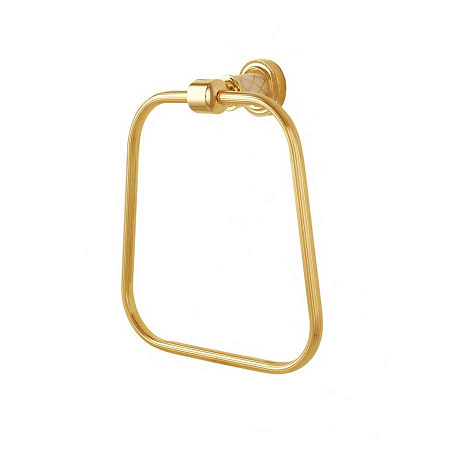 Полотенцедержатель Boheme Murano 10905-W-G белый/золото