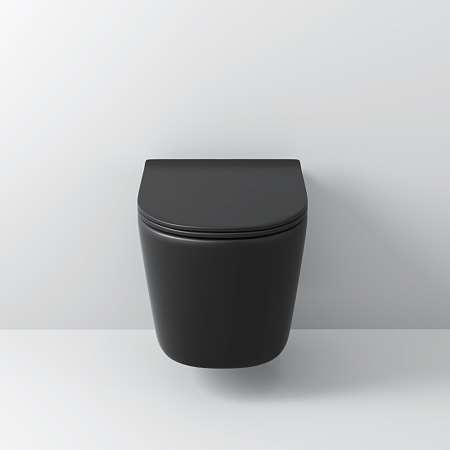 Унитаз подвесной Grossman Торнадо GR-4477BMSQ черный матовый